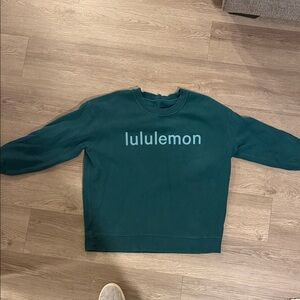 lululemon athletica Wonens Teal Crewneck Sweater